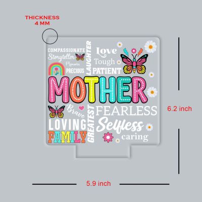 Inspirational Quote UV Print Auto Color Changing LED Lamp for Mom   Acrylic Light